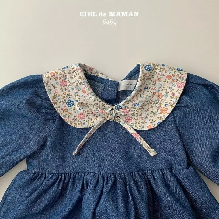 Ciel De Maman - Korean Baby Fashion - #babyfever - Denim Liberty Bodysuit