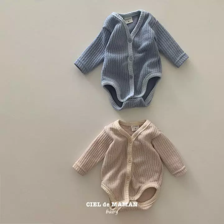Ciel De Maman - Korean Baby Fashion - #babygirlfashion - Cardigan Bodysuit - 10