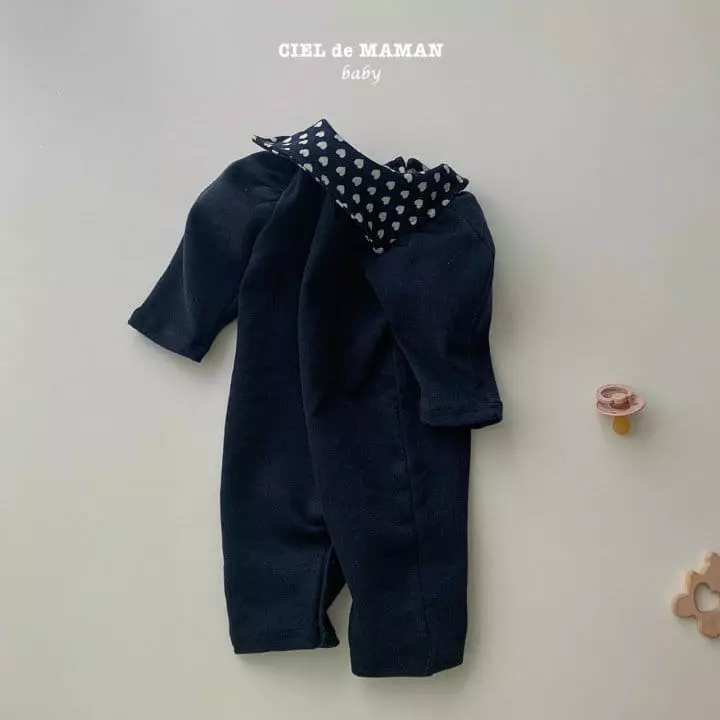 Ciel De Maman - Korean Baby Fashion - #babygirlfashion - Heart Collar Bodysuit - 5