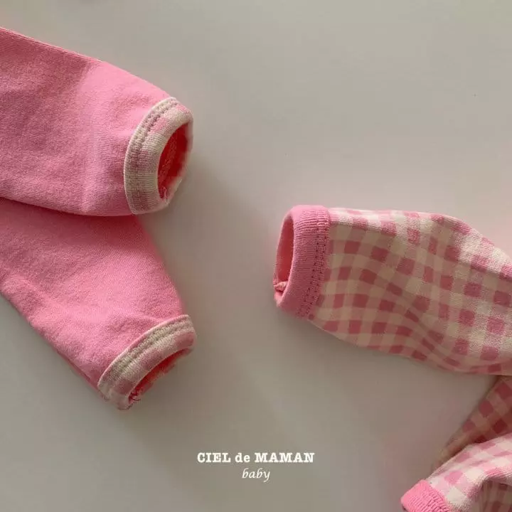 Ciel De Maman - Korean Baby Fashion - #babylifestyle - Check Bodysuit Set - 5