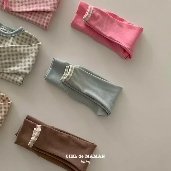 Ciel De Maman - Korean Baby Fashion - #babyootd - Check Bodysuit Set - 7