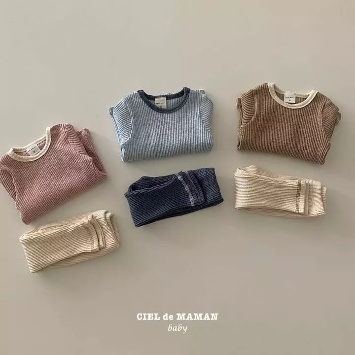 Ciel De Maman - Korean Baby Fashion - #babyootd - Daily Top Bottom Set - 6