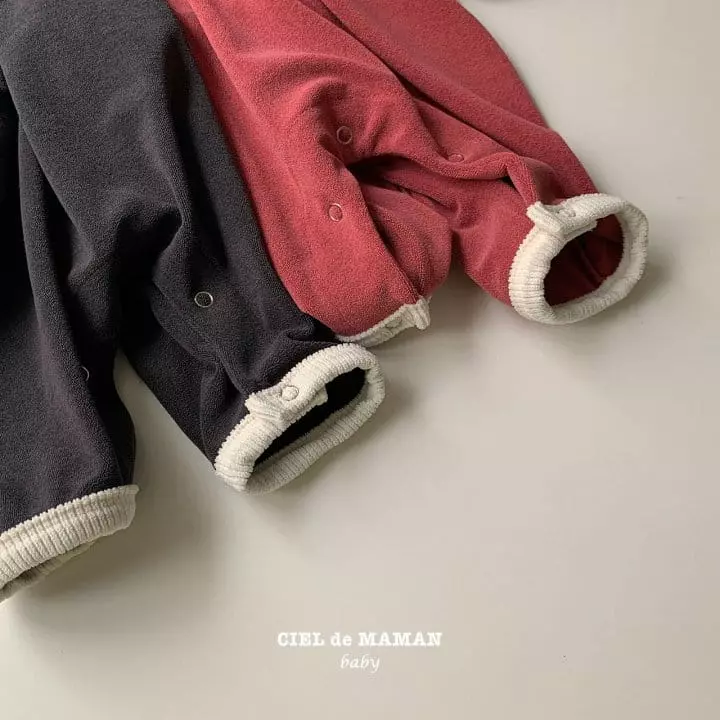 Ciel De Maman - Korean Baby Fashion - #babyoutfit - Terry Bodysuit - 2