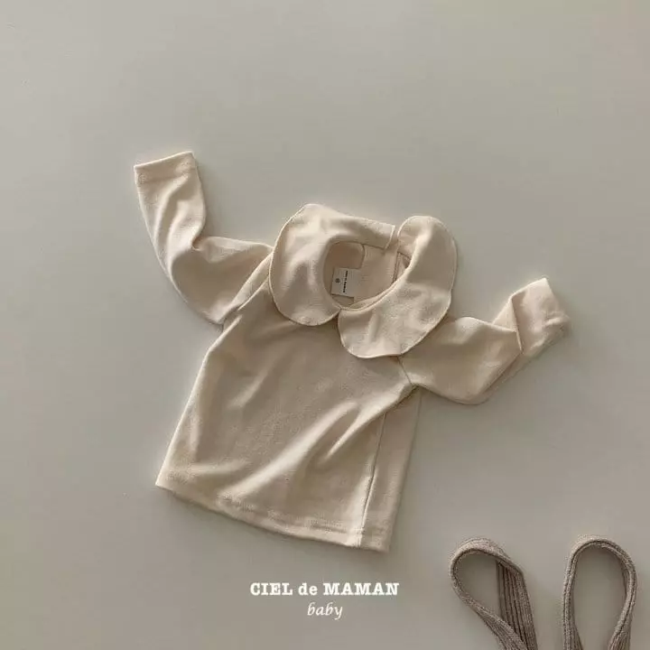 Ciel De Maman - Korean Baby Fashion - #onlinebabyboutique - Circle Collar Tee