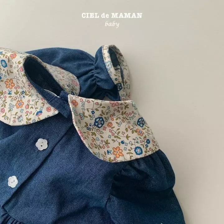 Ciel De Maman - Korean Baby Fashion - #onlinebabyboutique - Denim Liberty Bodysuit - 9