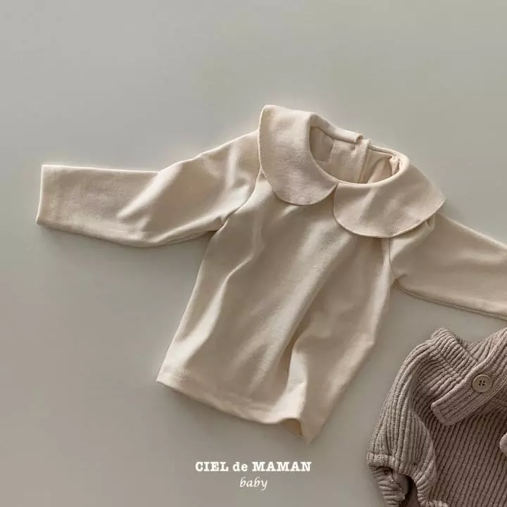 Ciel De Maman - Korean Baby Fashion - #onlinebabyshop - Circle Collar Tee - 2