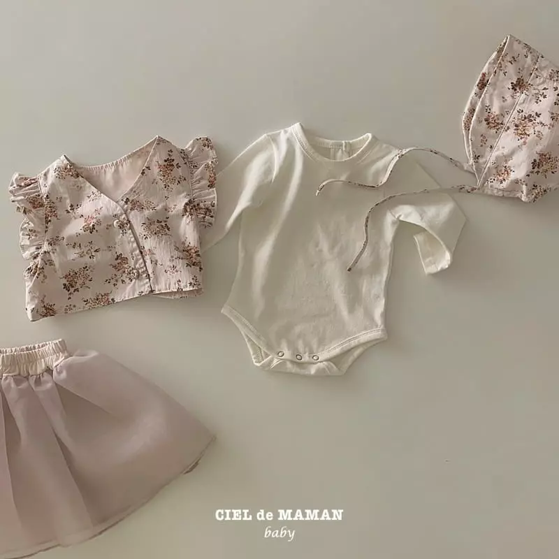 Ciel De Maman - Korean Baby Fashion - #smilingbaby - Flower Hanbok Bebe Boy Vest Blouse Pants Set - 12