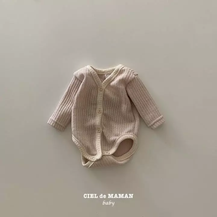 Ciel De Maman - Korean Baby Fashion - #onlinebabyshop - Cardigan Bodysuit - 4