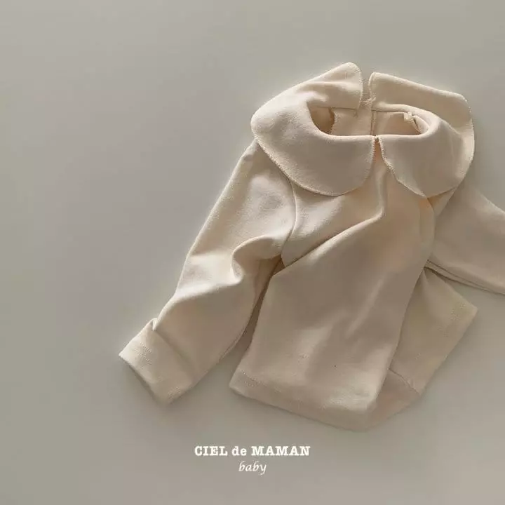 Ciel De Maman - Korean Baby Fashion - #smilingbaby - Circle Collar Tee - 3