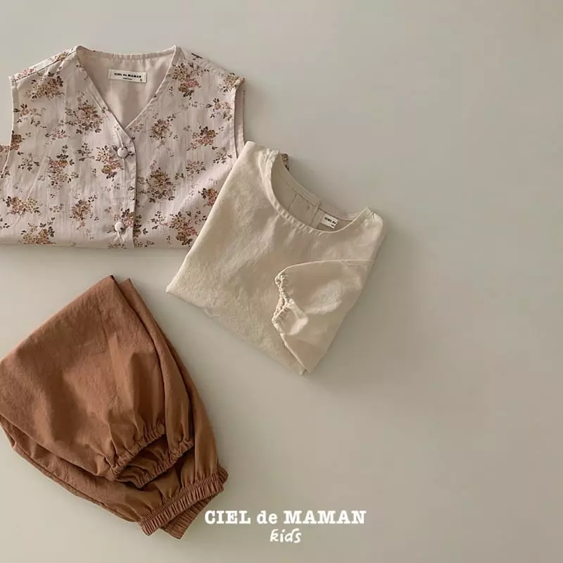 Ciel De Maman - Korean Children Fashion - #Kfashion4kids - Flower Hanbok Girl One-piece Vest - 7