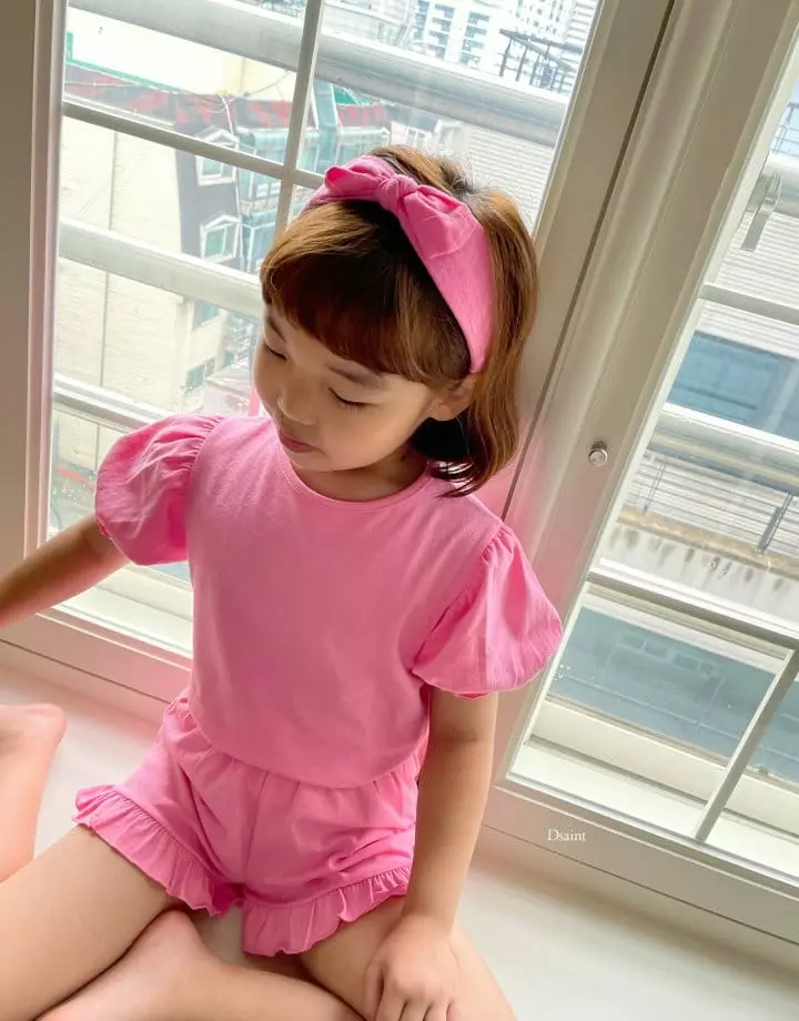 Dsaint - Korean Children Fashion - #childrensboutique - Pretty Top Bottom Set - 7