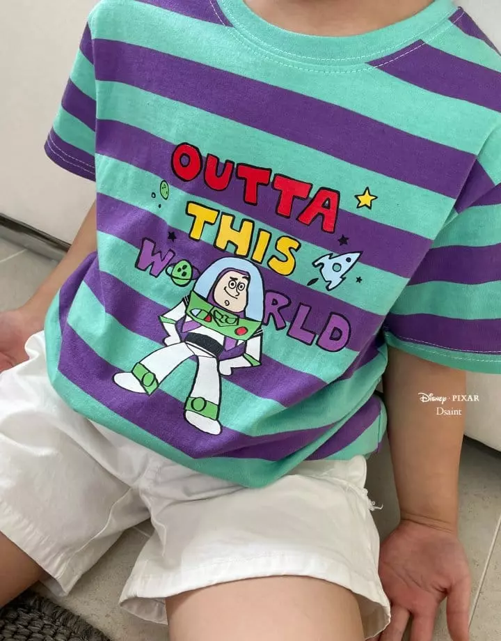 Dsaint - Korean Children Fashion - #childrensboutique - World Buzz Stripes Tee - 11