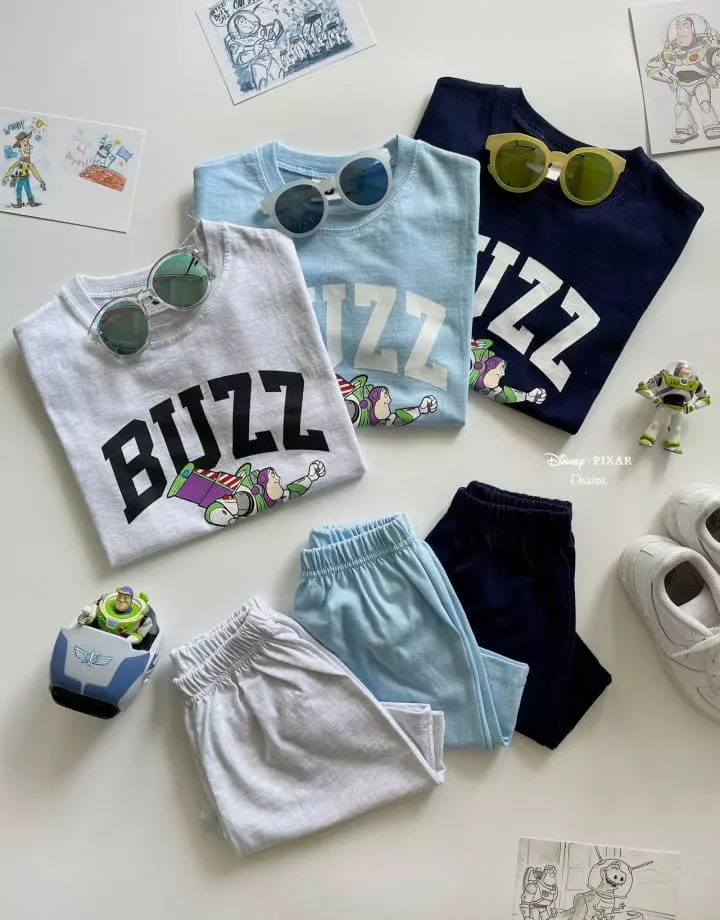 Dsaint - Korean Children Fashion - #designkidswear - Fly Buzz Top Bottom Set - 3