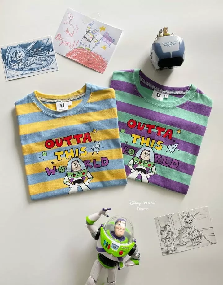 Dsaint - Korean Children Fashion - #kidzfashiontrend - World Buzz Stripes Tee