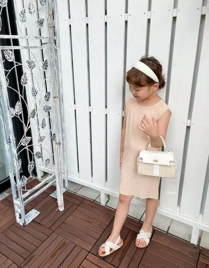 Dsaint - Korean Children Fashion - #minifashionista - Tension Up Pleats One-piece - 3