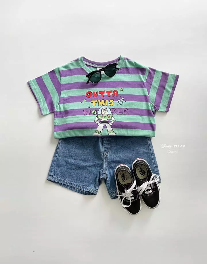 Dsaint - Korean Children Fashion - #minifashionista - World Buzz Stripes Tee - 5
