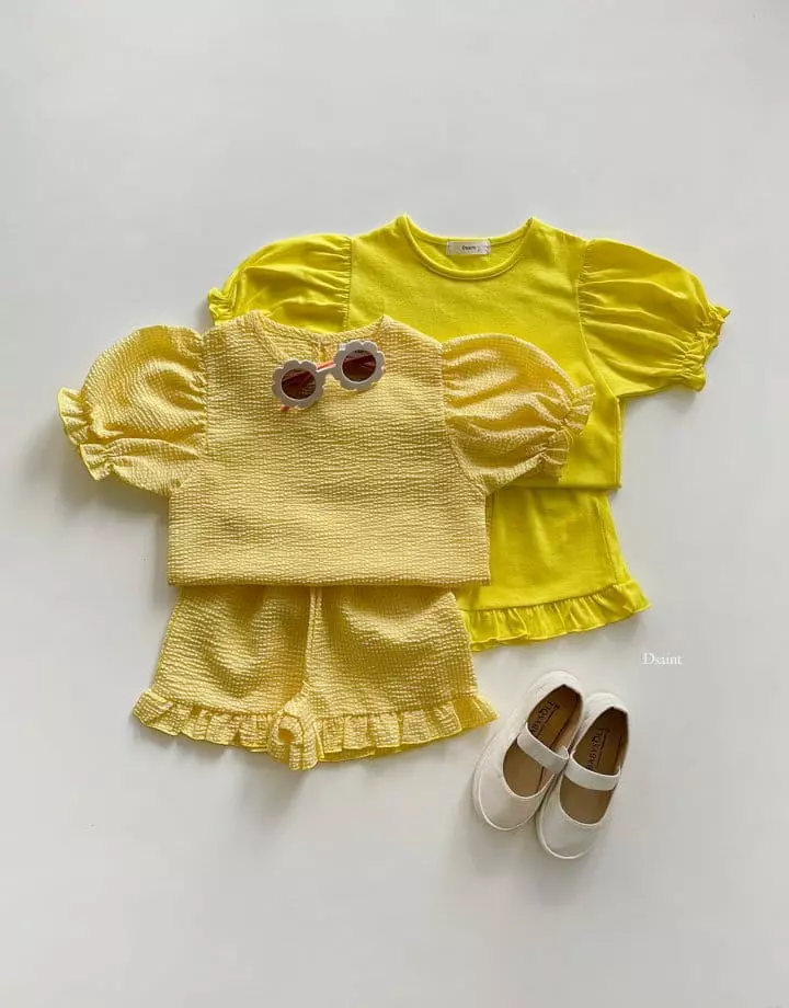 Dsaint - Korean Children Fashion - #prettylittlegirls - Pretty Top Bottom Set - 2