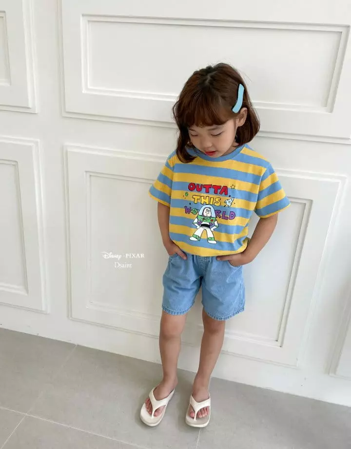 Dsaint - Korean Children Fashion - #todddlerfashion - World Buzz Stripes Tee - 7
