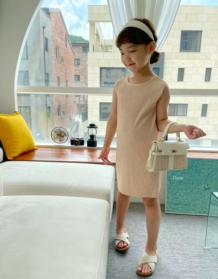 Dsaint - Korean Children Fashion - #toddlerclothing - Tension Up Pleats One-piece - 6