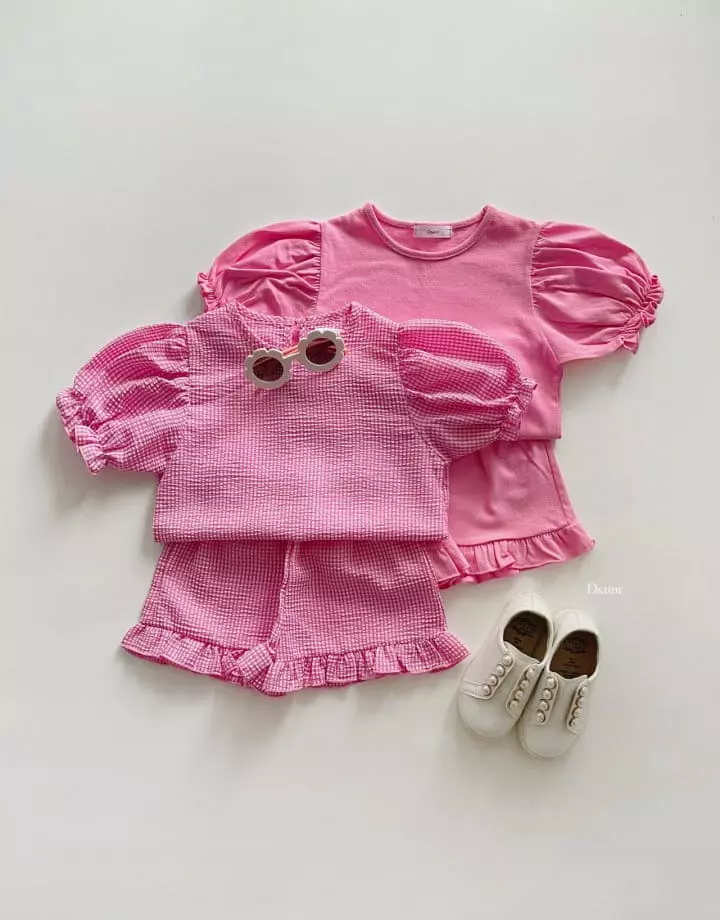 Dsaint - Korean Children Fashion - #todddlerfashion - Pretty Top Bottom Set - 4