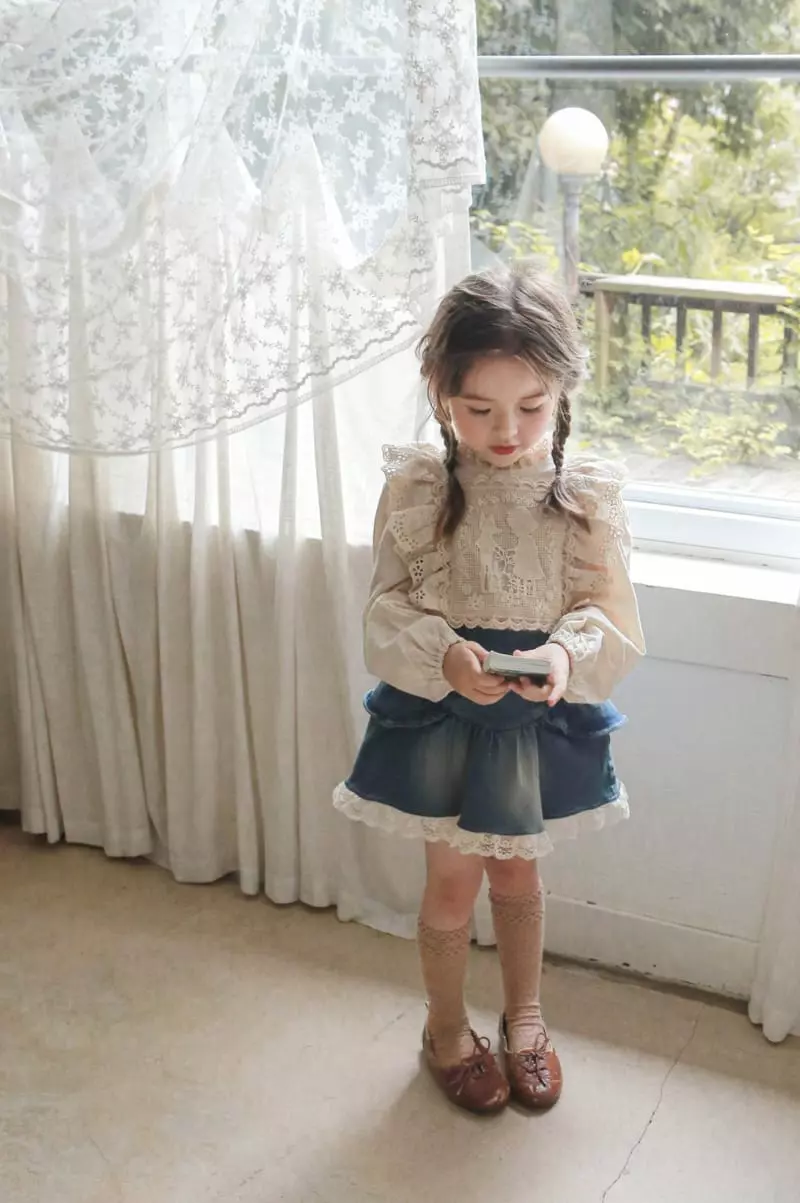 Flo - Korean Children Fashion - #designkidswear - Rachel Denim Skirt - 6