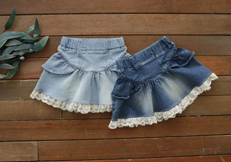Flo - Korean Children Fashion - #todddlerfashion - Rachel Denim Skirt