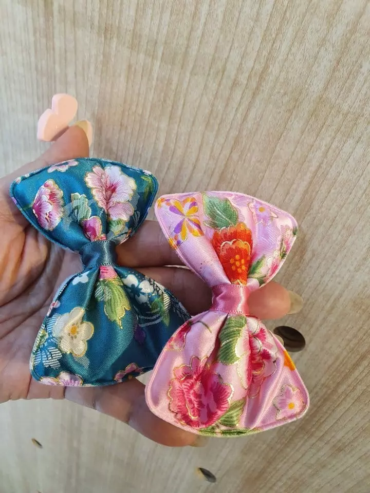 Flower J - Korean Children Fashion - #childrensboutique - Ribbon Hairpin