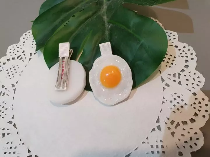 Flower J - Korean Children Fashion - #designkidswear - Egg Hairpin - 3