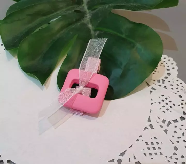 Flower J - Korean Children Fashion - #kidsshorts - Square Hairpin
