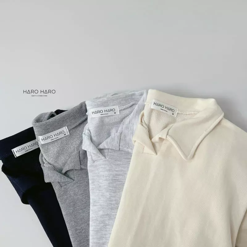 Haro Haro - Korean Children Fashion - #kidzfashiontrend - Bonito Collar Tee - 4