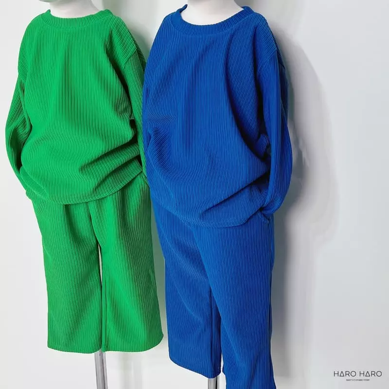 Haro Haro - Korean Children Fashion - #childofig - Live Pleats Top Bottom Set - 9