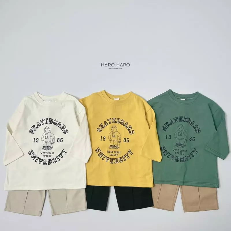Haro Haro - Korean Children Fashion - #childofig - Skate Bear Tee - 8