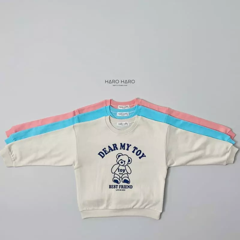 Haro Haro - Korean Children Fashion - #childrensboutique - Bear Doll Sweatshirt - 2