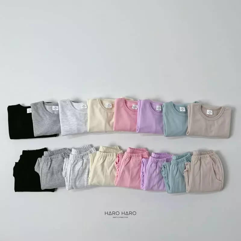 Haro Haro - Korean Children Fashion - #discoveringself - Always Cool Top Bottom Set - 8