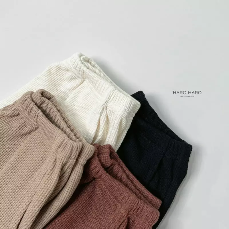 Haro Haro - Korean Children Fashion - #discoveringself - Bonbon Waffle Pants - 8