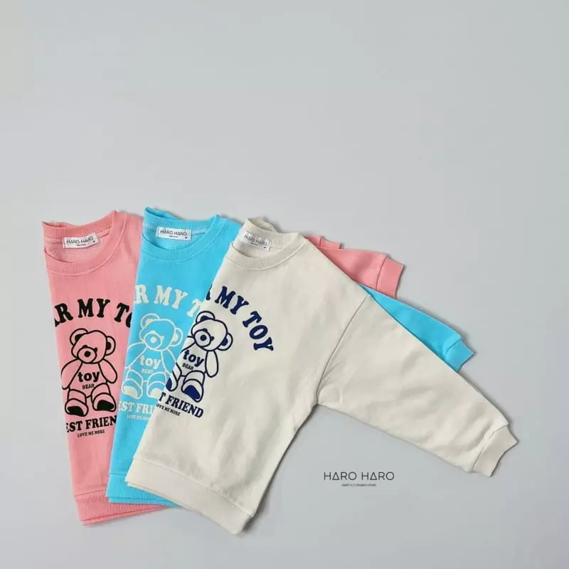 Haro Haro - Korean Children Fashion - #designkidswear - Bear Doll Sweatshirt - 4