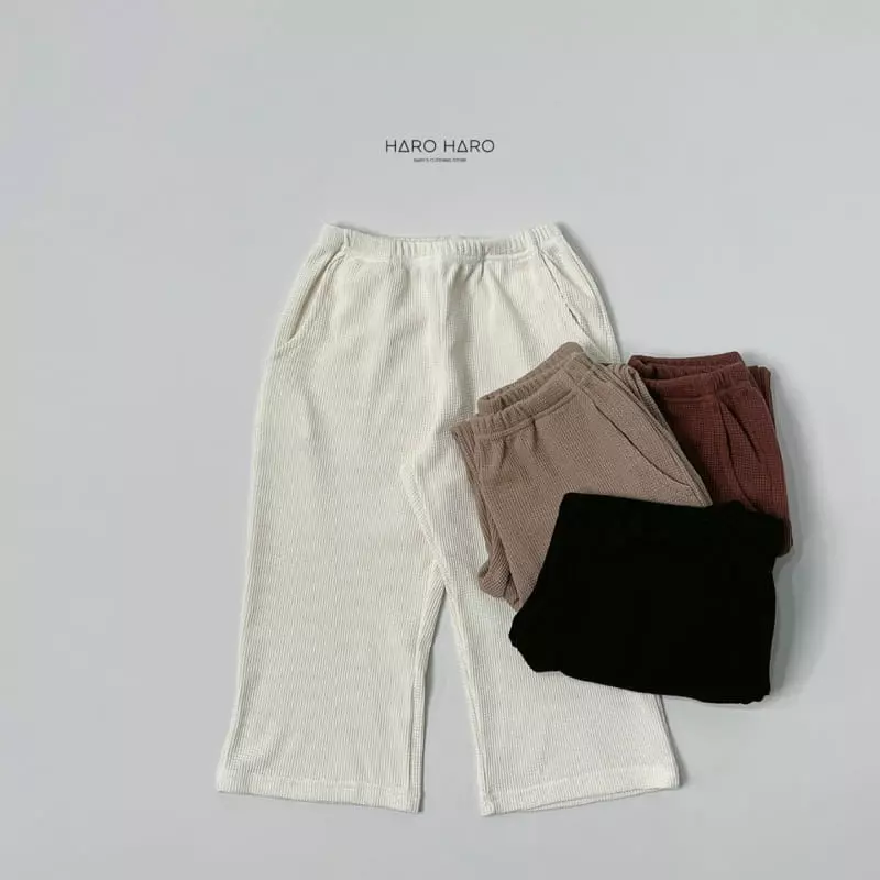 Haro Haro - Korean Children Fashion - #fashionkids - Bonbon Waffle Pants - 9