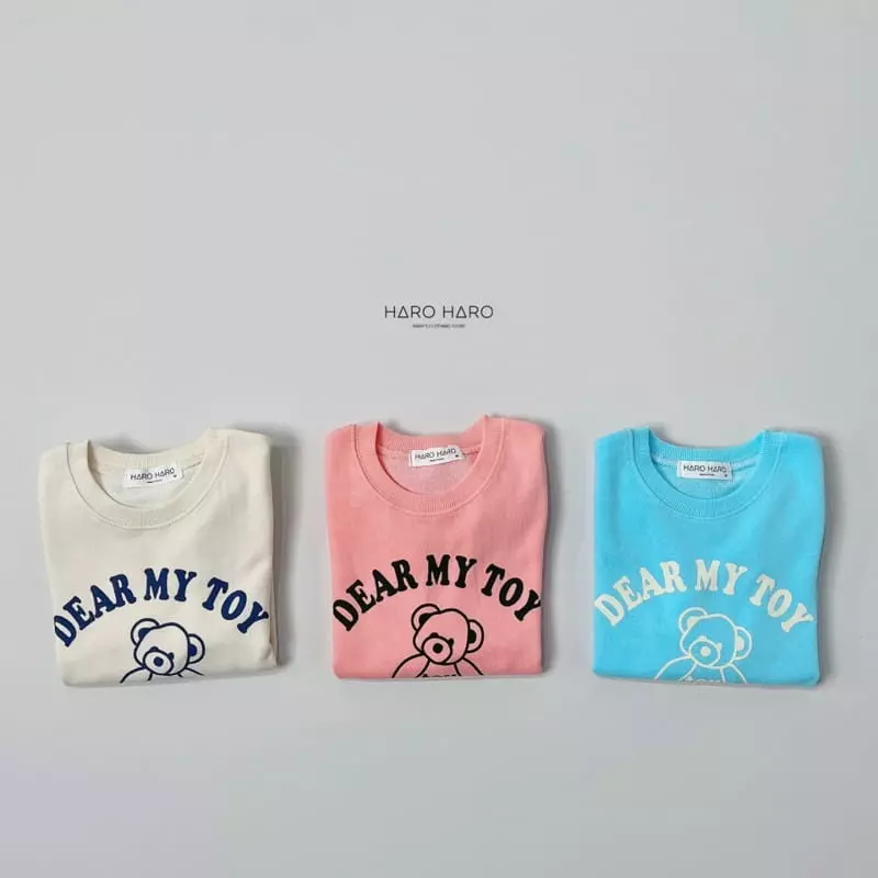 Haro Haro - Korean Children Fashion - #kidsshorts - Bear Doll Sweatshirt - 6
