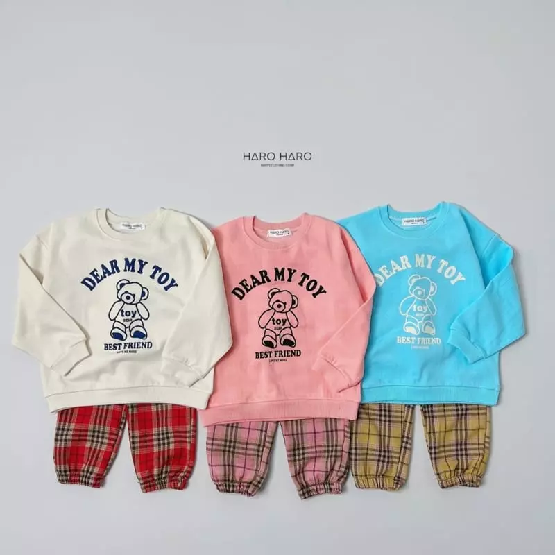 Haro Haro - Korean Children Fashion - #kidzfashiontrend - Bear Doll Sweatshirt - 8