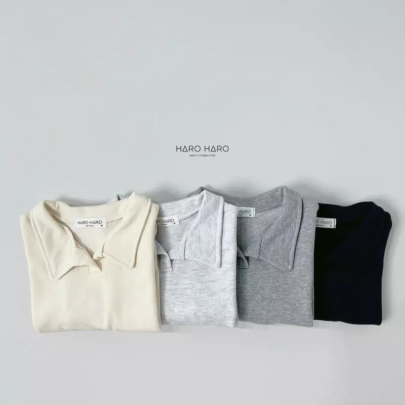 Haro Haro - Korean Children Fashion - #littlefashionista - Bonito Collar Tee - 5