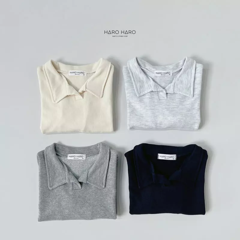 Haro Haro - Korean Children Fashion - #magicofchildhood - Bonito Collar Tee - 6