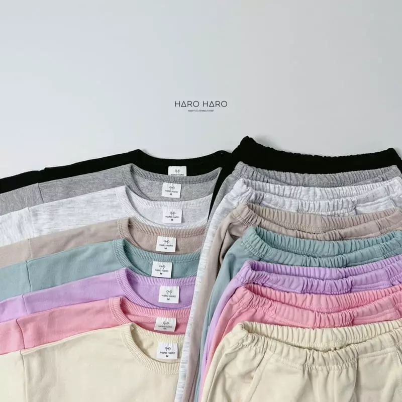 Haro Haro - Korean Children Fashion - #minifashionista - Always Cool Top Bottom Set - 2