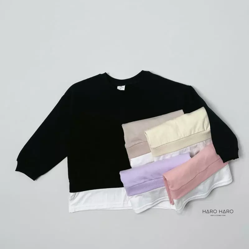 Haro Haro - Korean Children Fashion - #prettylittlegirls - Crayon Layered Sweatshirt - 7