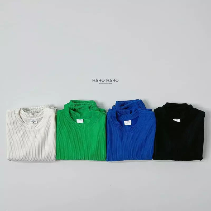 Haro Haro - Korean Children Fashion - #todddlerfashion - Live Pleats Top Bottom Set - 6