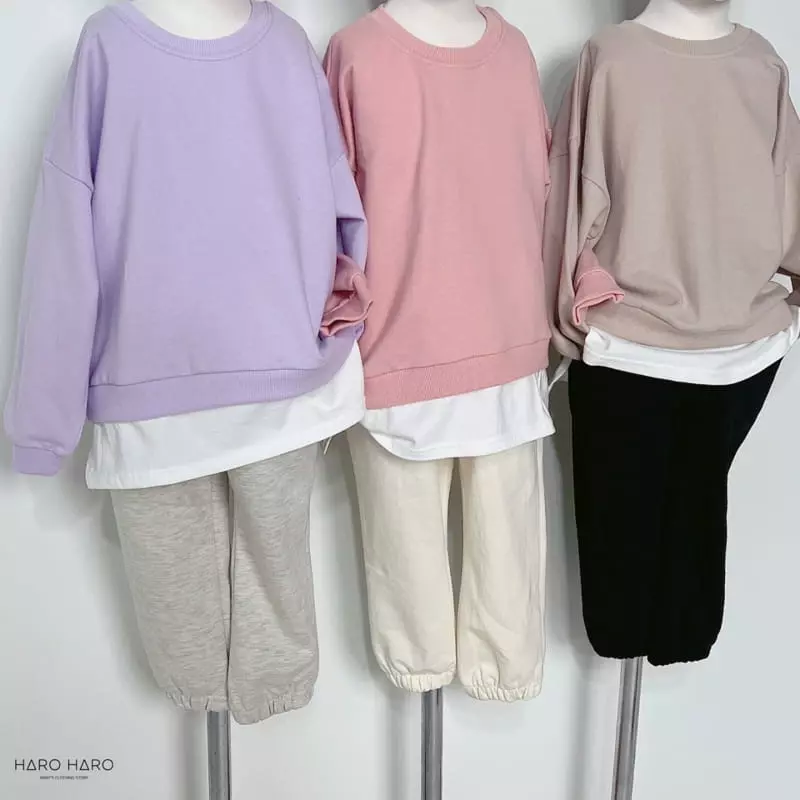 Haro Haro - Korean Children Fashion - #toddlerclothing - Crayon Layered Sweatshirt - 9