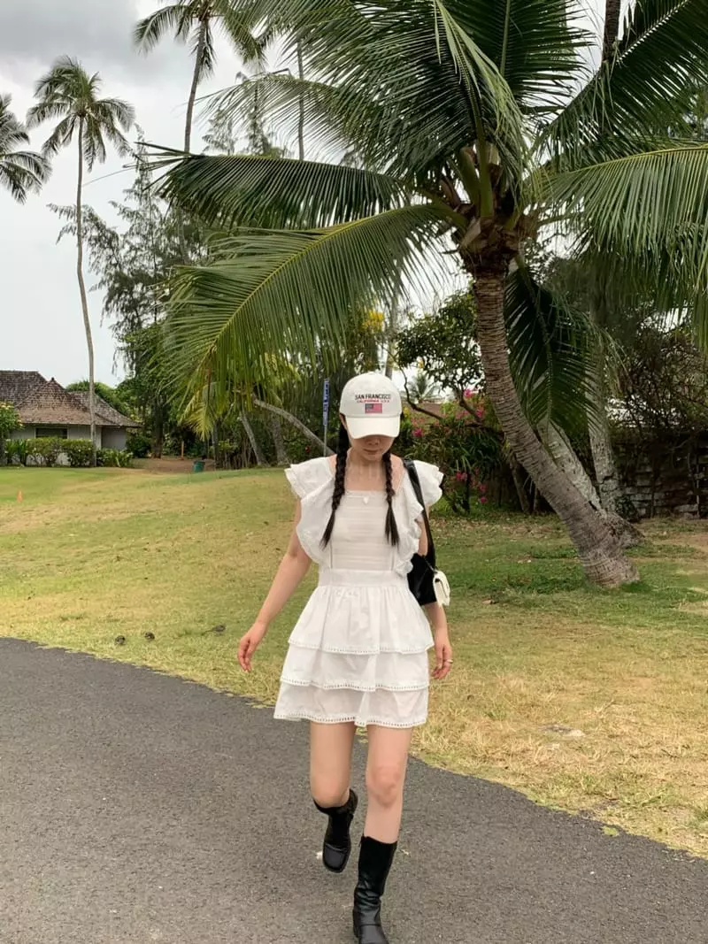 Knaite - Korean Women Fashion - #vintageinspired - Apron One-piece
