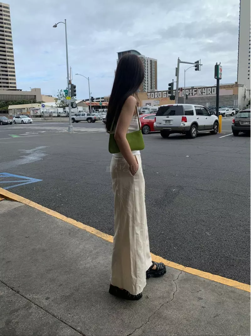 Knaite - Korean Women Fashion - #momslook - Linen Denim Skirt - 4