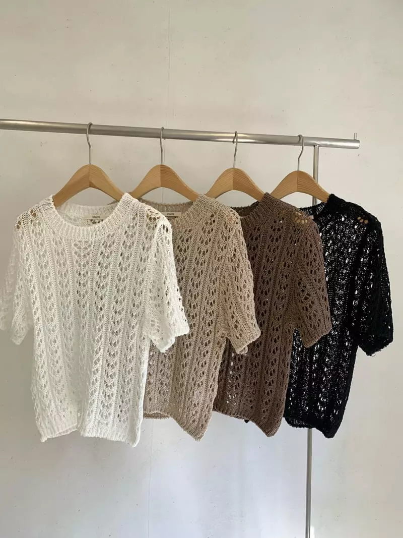 Knaite - Korean Women Fashion - #womensfashion - Scsi Knit Tee - 9