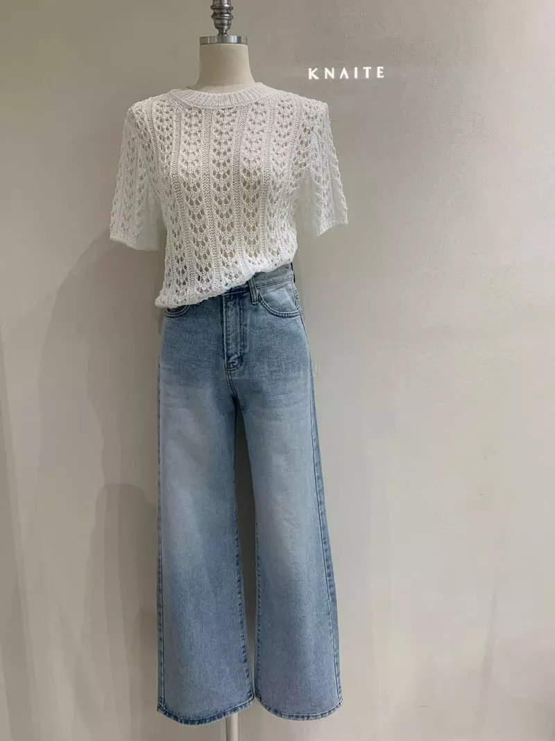 Knaite - Korean Women Fashion - #womensfashion - Brush Wild Jeans - 5