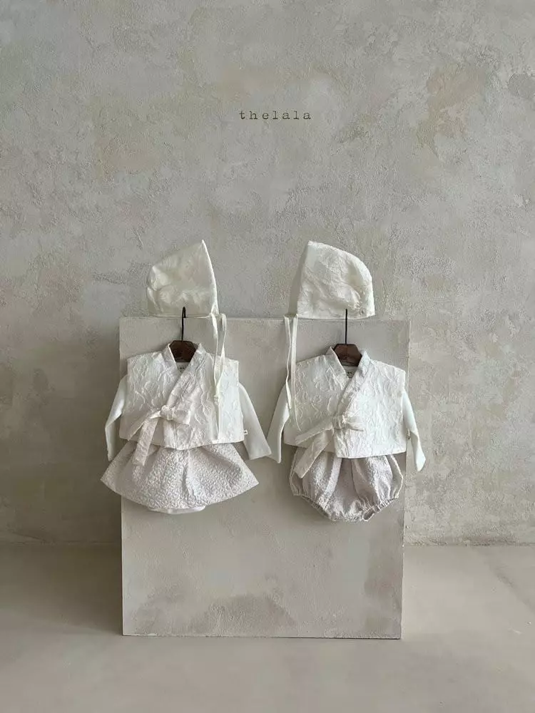 Lala - Korean Baby Fashion - #babyclothing - Jin Hanbok Baby with Bonnet Girl - 4